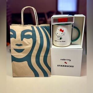 Starbucks X Hello Kitty Mug With Bow Lid “Together in Fun Forever”